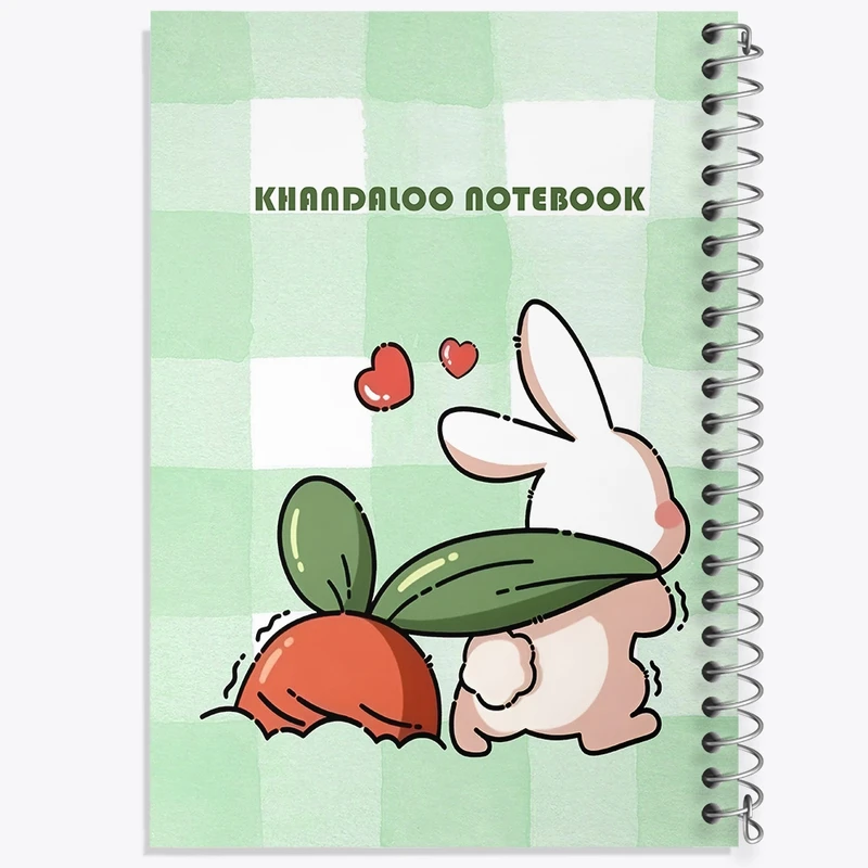 دفتر طراحی 50 برگ خندالو طرح خرگوش بامزه کد N6265