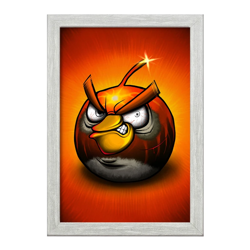 تابلو خندالو طرح پرندگان خشمگین (Angry Birds) کد F2219