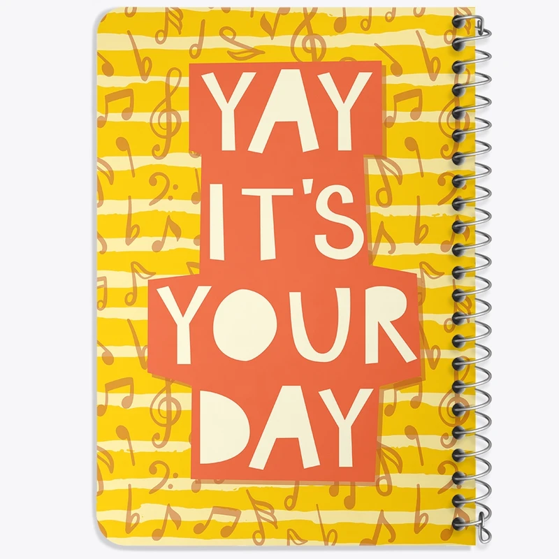 دفتر یادداشت 50 برگ خندالو طرح Yay It's Your Day کد N498
