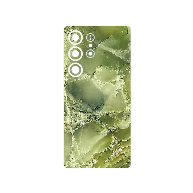 برچسب پوششی ماهوت مدل Green_Crystal_Marble مناسب برای گوشی موبایل سامسونگ Galaxy S25 Ultra