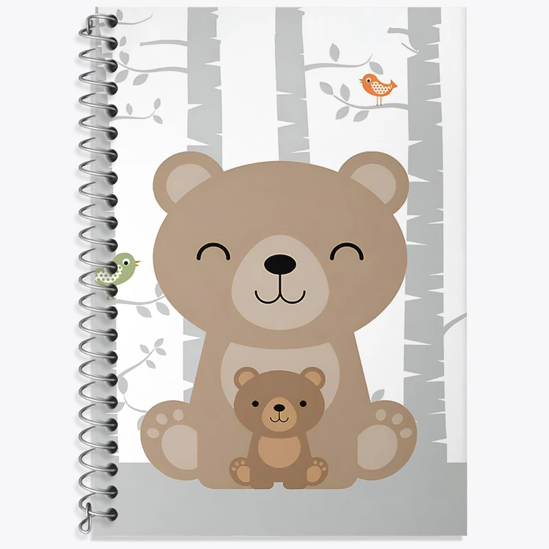 دفتر لغت 50 برگ خندالو طرح خرس بامزه کد F3176