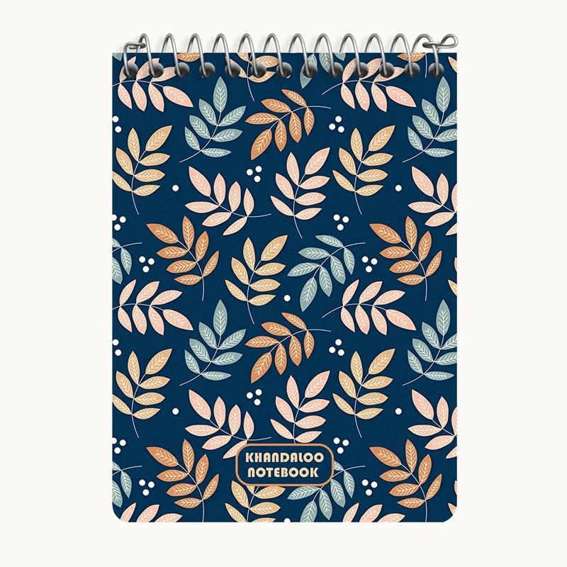 دفتر یادداشت 50 برگ خندالو طرح پترن برگ کد N6089