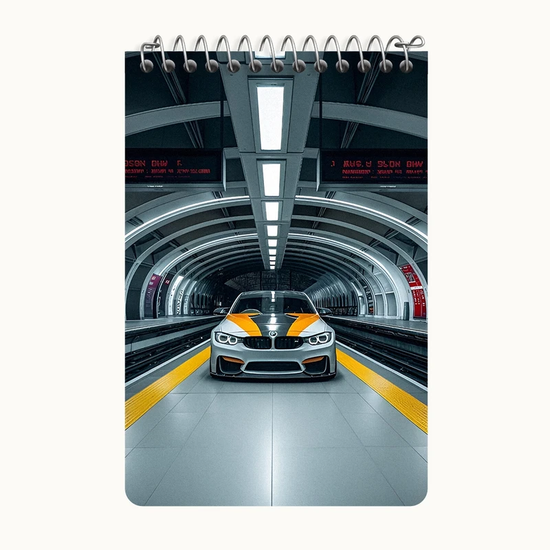 دفتر یادداشت 50 برگ خندالو طرح ماشین اسپرت کد F10363