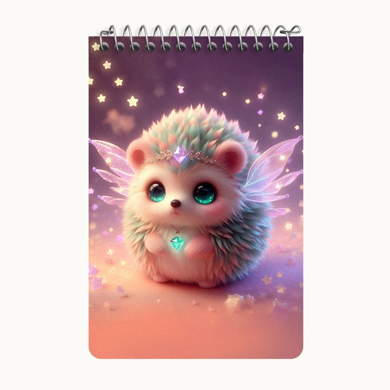 دفتر یادداشت 50 برگ خندالو طرح جوجه تیغی بامزه کد F5375