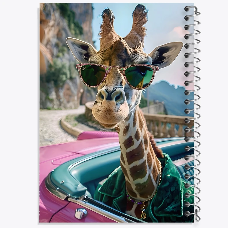 دفتر طراحی 50 برگ خندالو طرح زرافه کد F9945