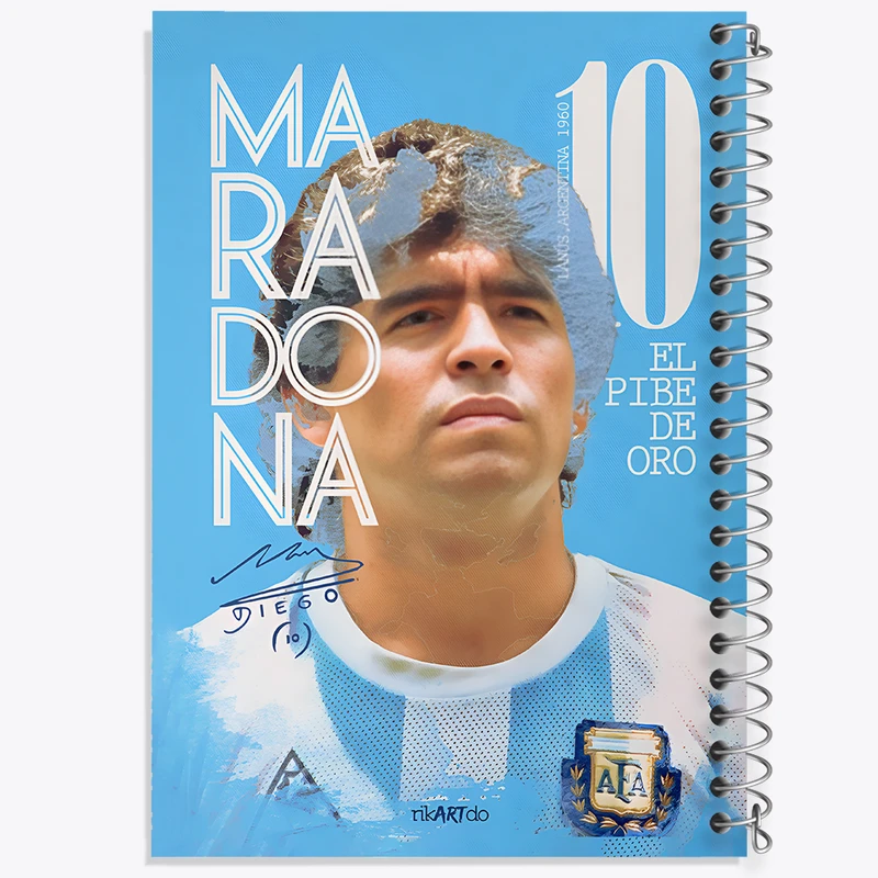 دفتر مشق 50 برگ خندالو طرح مارادونا (Maradona) کد N8258
