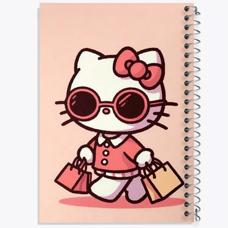 دفتر طراحی 50 برگ خندالو طرح هلو کیتی (Hello Kitty) کد N1845