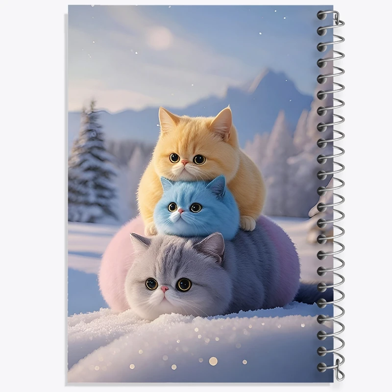 دفتر لیست خرید 50 برگ خندالو طرح گربه های بامزه کد F9467