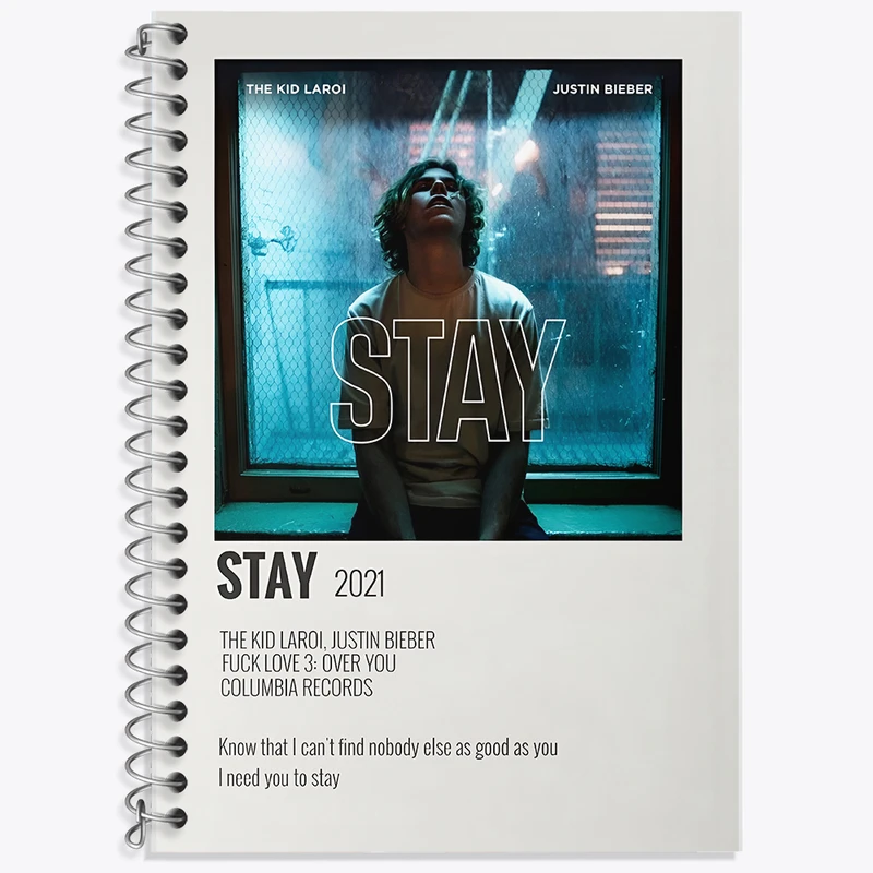 دفتر زبان دوخط 50 برگ خندالو طرح Stay کد F12948