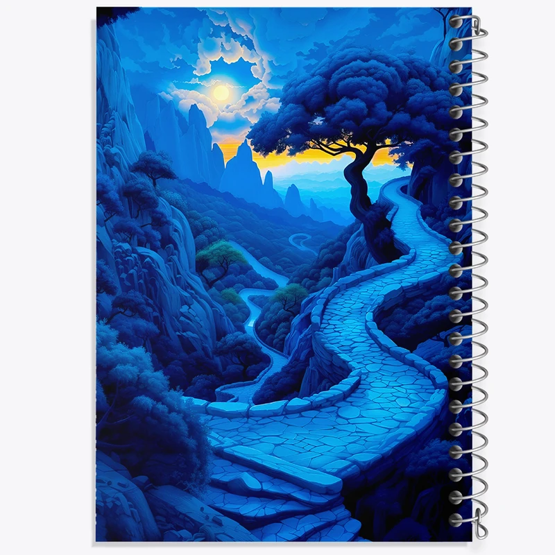 دفتر نقاشی 50 برگ خندالو طرح راه کوهستانی کد F4549