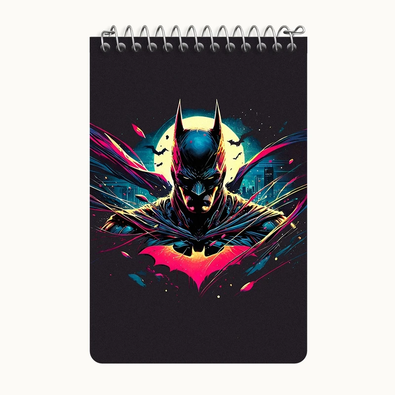 دفتر یادداشت 50 برگ خندالو طرح بتمن (Batman) کد F8110