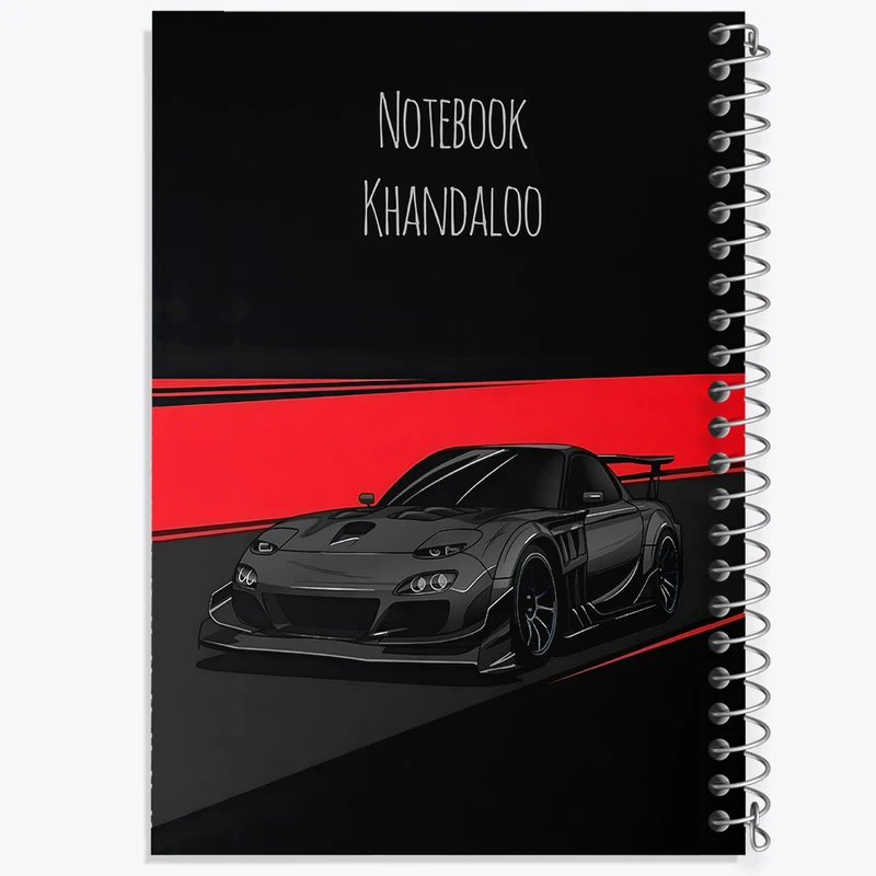 دفتر مشق 100 برگ خندالو طرح مزدا (Mazda RX 7) کد N7515