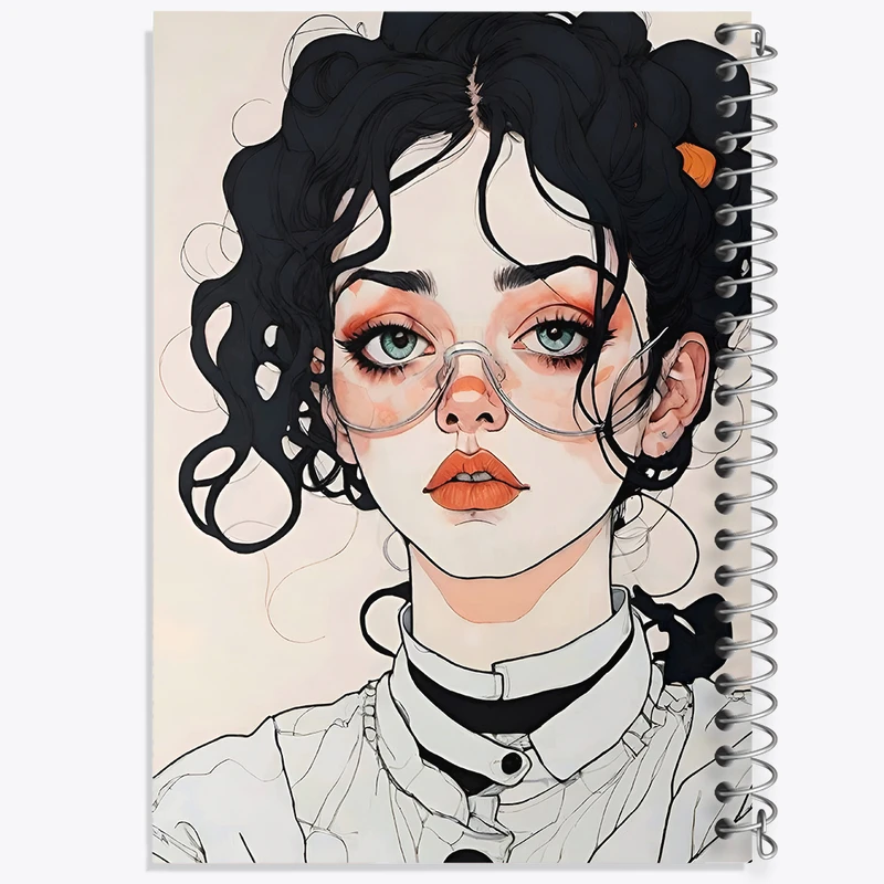 دفتر مشق 100 برگ خندالو طرح دخترانه فانتزی کد N8435