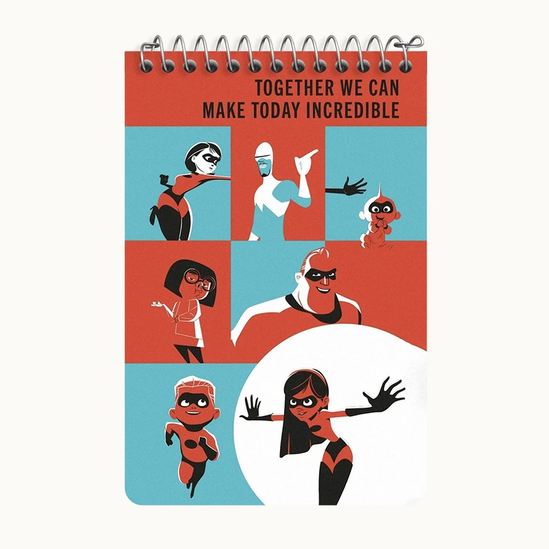 دفتر یادداشت 50 برگ خندالو طرح شگفت انگیزان (The Incredibles) کد F10132