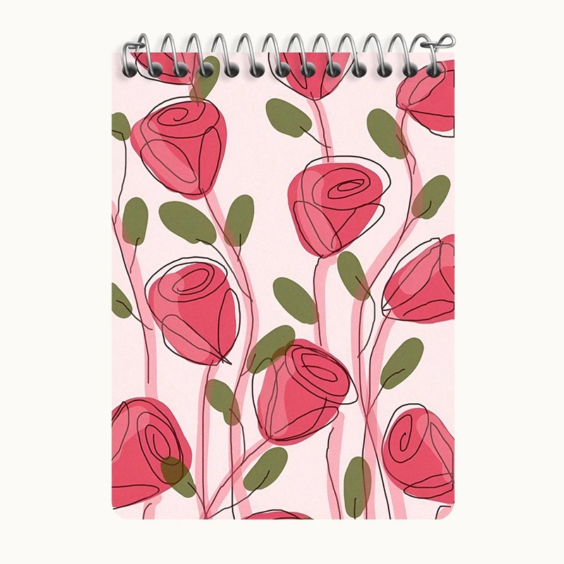 دفتر یادداشت 50 برگ خندالو طرح گل گلی کد N6824