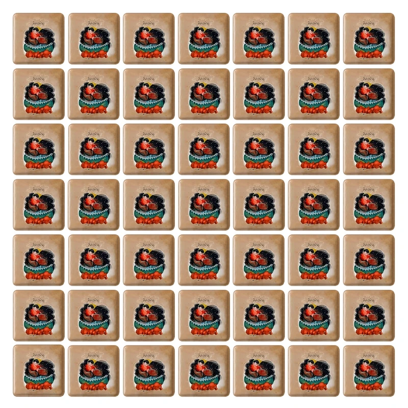 پیکسل خندالو طرح شب یلدا کد 38253 مدل مربعی مجموعه 49 عددی