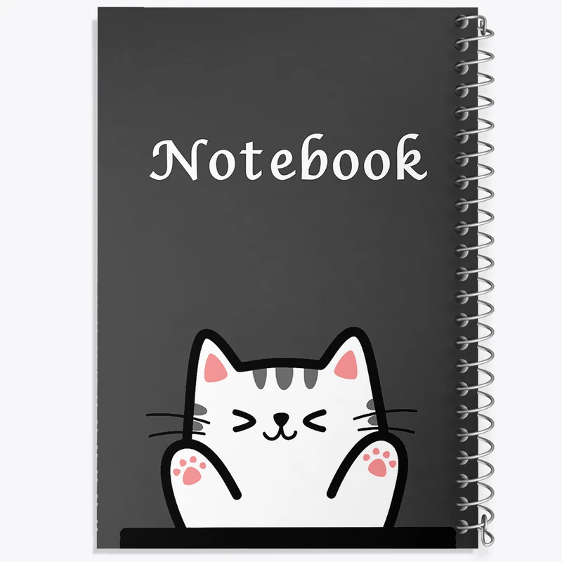 دفتر مشق 100 برگ خندالو طرح گربه بامزه کد N7005