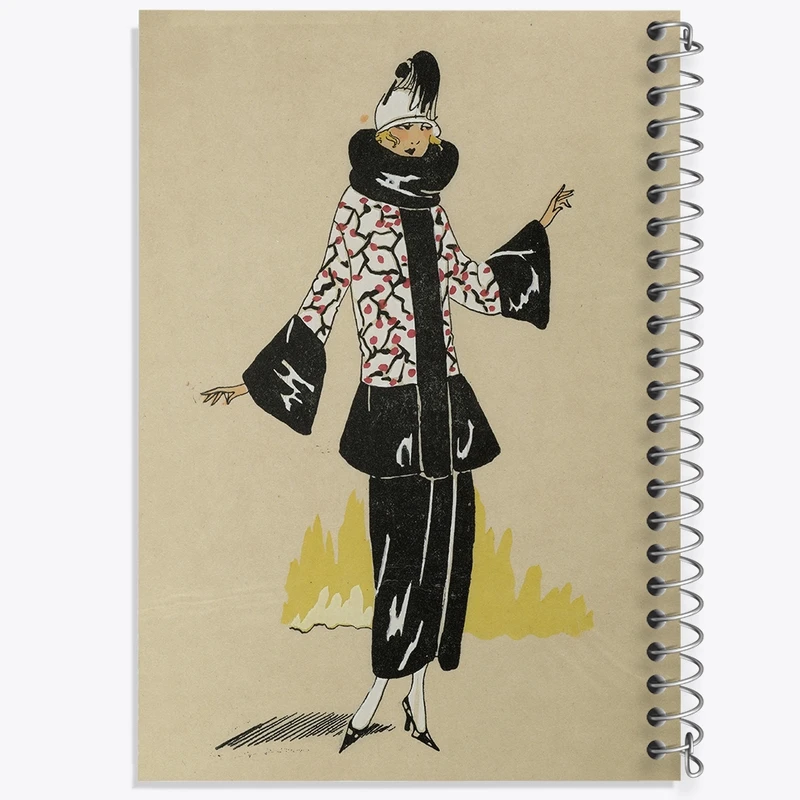 دفتر طراحی 50 برگ خندالو طرح فیگور دخترانه کد N2470