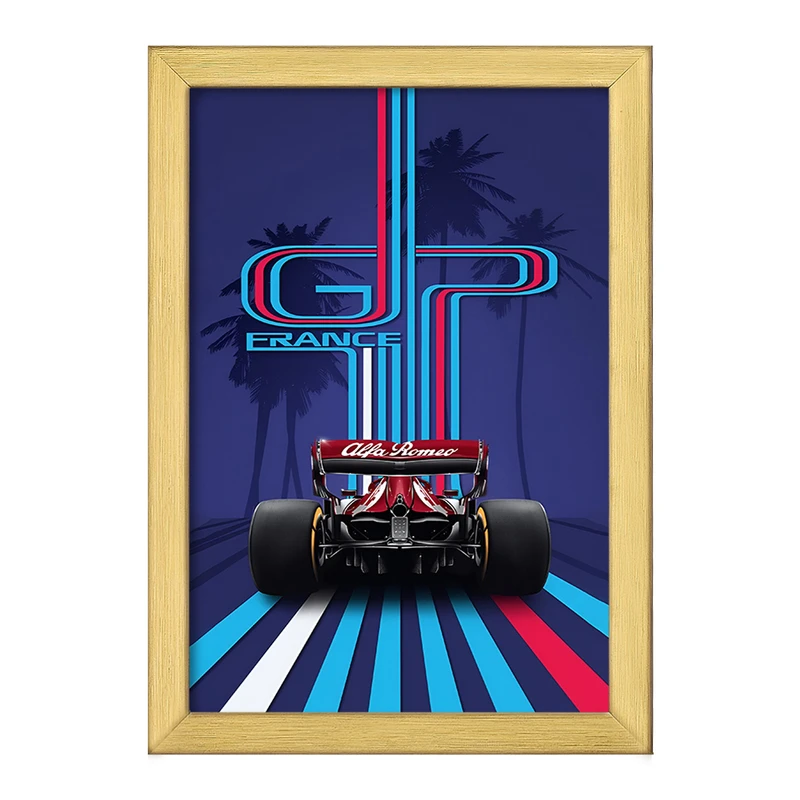 تابلو خندالو طرح ماشین مسابقه ای کد F4957