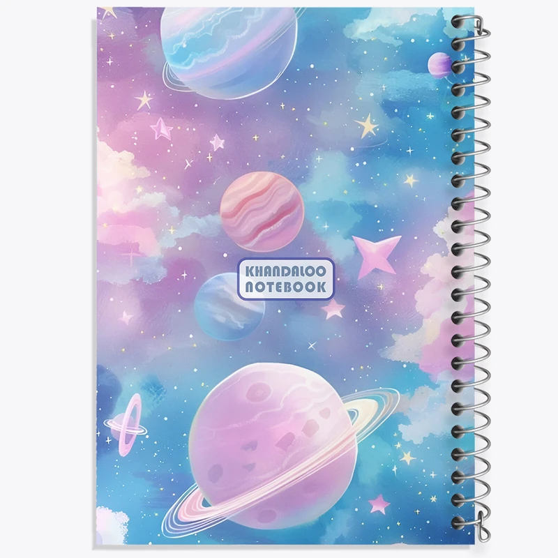 دفتر مشق 100 برگ خندالو طرح کهکشان (galaxy) کد N8923