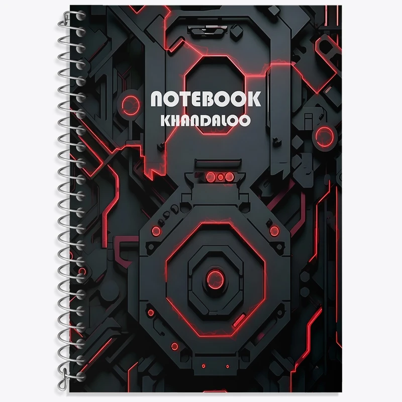 دفتر زبان 50 برگ خندالو مدل سه خط طرح مدرن کد N7570