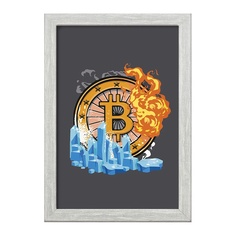 تابلو خندالو طرح بیت کوین (Bitcoin) کد F2735