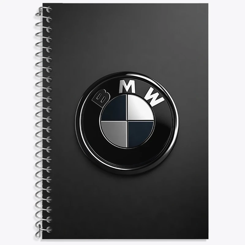 دفتر زبان 50 برگ خندالو مدل سه خط طرح بی ام دبلیو (BMW) کد N7542