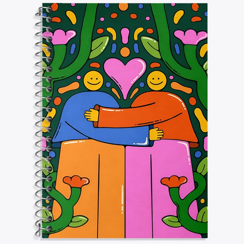 دفتر لغت 50 برگ خندالو طرح عاشقانه کد N7220