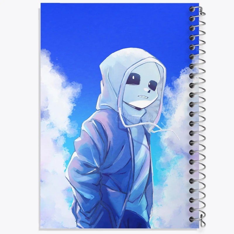 دفتر طراحی 50 برگ خندالو طرح بازی آندرتیل (Undertale) کد 31784