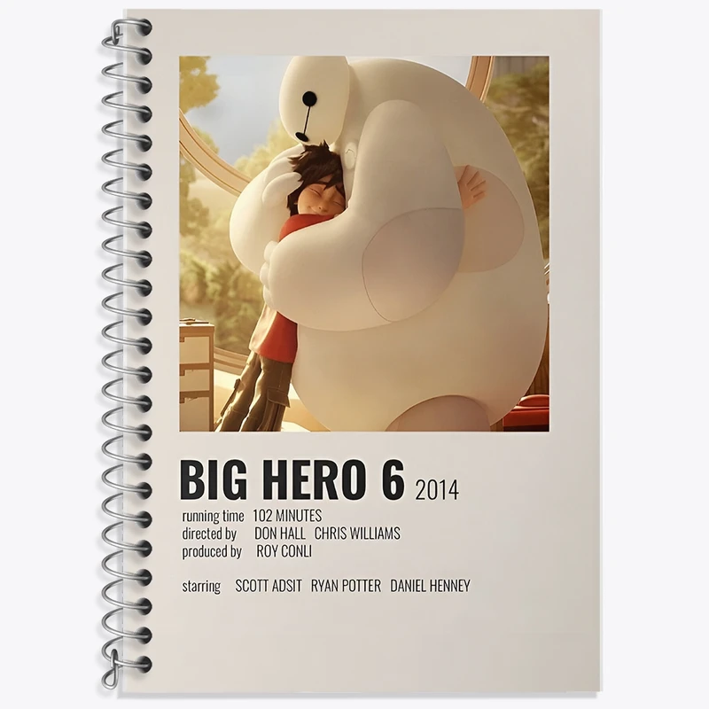 دفتر لغت 50 برگ خندالو طرح شش قهرمان بزرگ (Big Hero 6) کد F13227