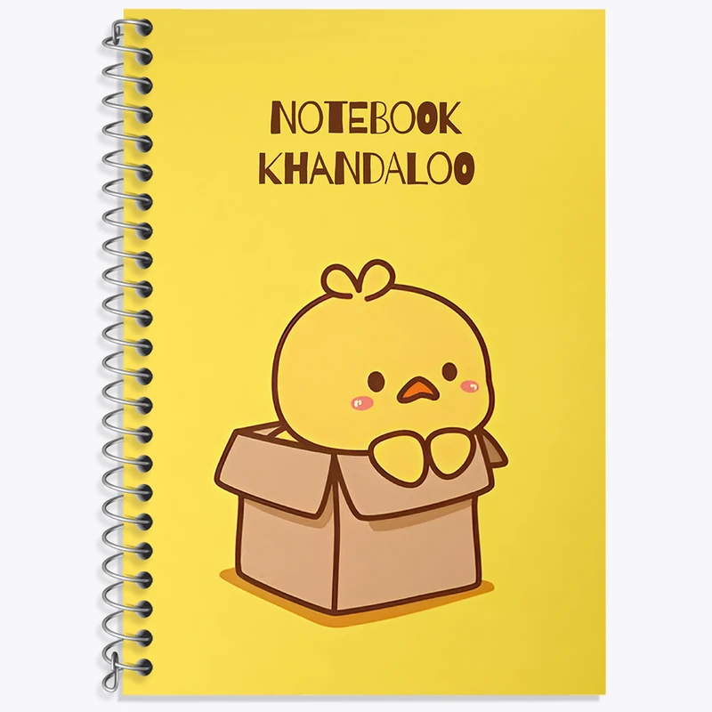 دفتر زبان دوخط 50 برگ خندالو طرح جوجه بامزه کد N7200