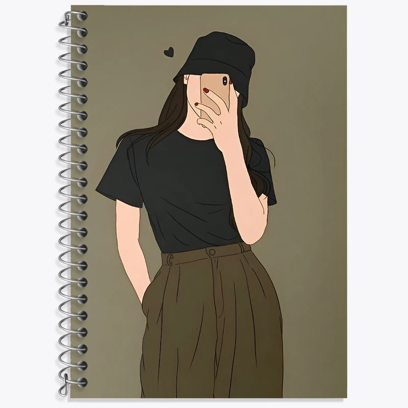 دفتر زبان 50 برگ خندالو طرح دخترانه کد F3823