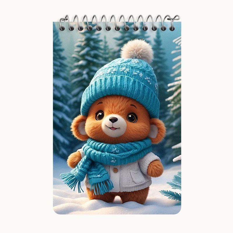 دفتر یادداشت 50 برگ خندالو طرح خرس کیوت کد F7040