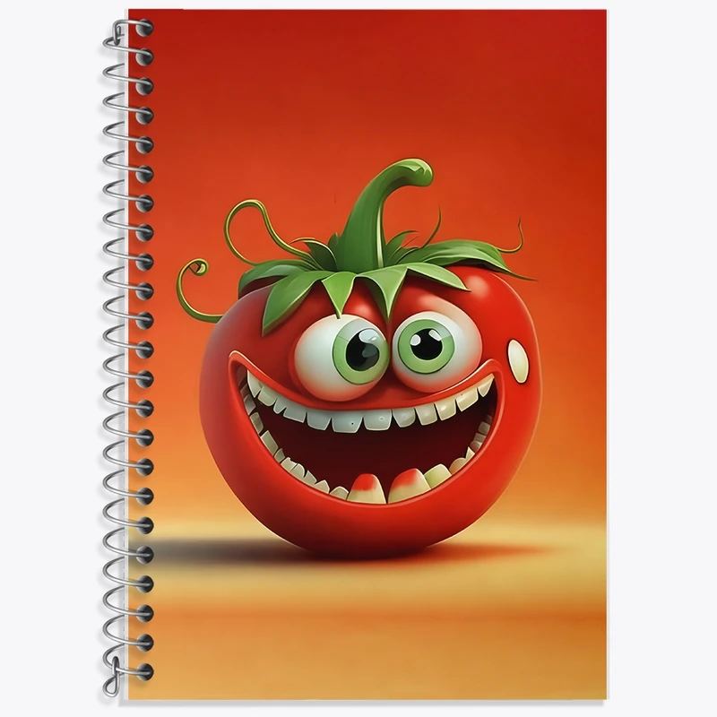 دفتر لغت 50 برگ خندالو طرح گوجه بامزه کد F8618