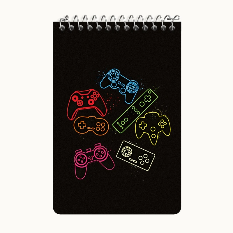 دفتر یادداشت 50 برگ خندالو طرح گیم (Game) کد F7013