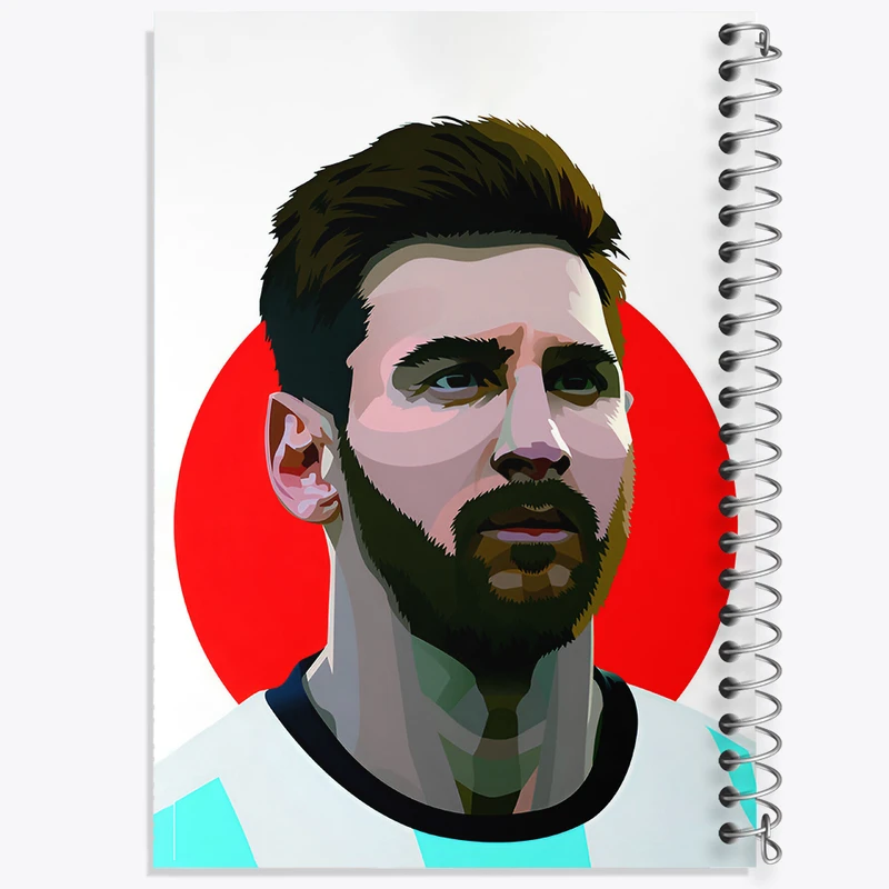 دفتر نقاشی 50 برگ خندالو طرح لیونل مسی کد F4820