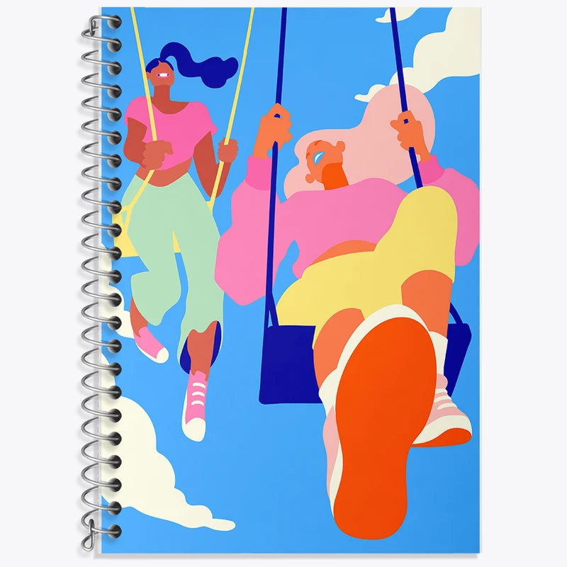 دفتر نت موسیقی 50 برگ خندالو طرح دختران شاد کد F8856