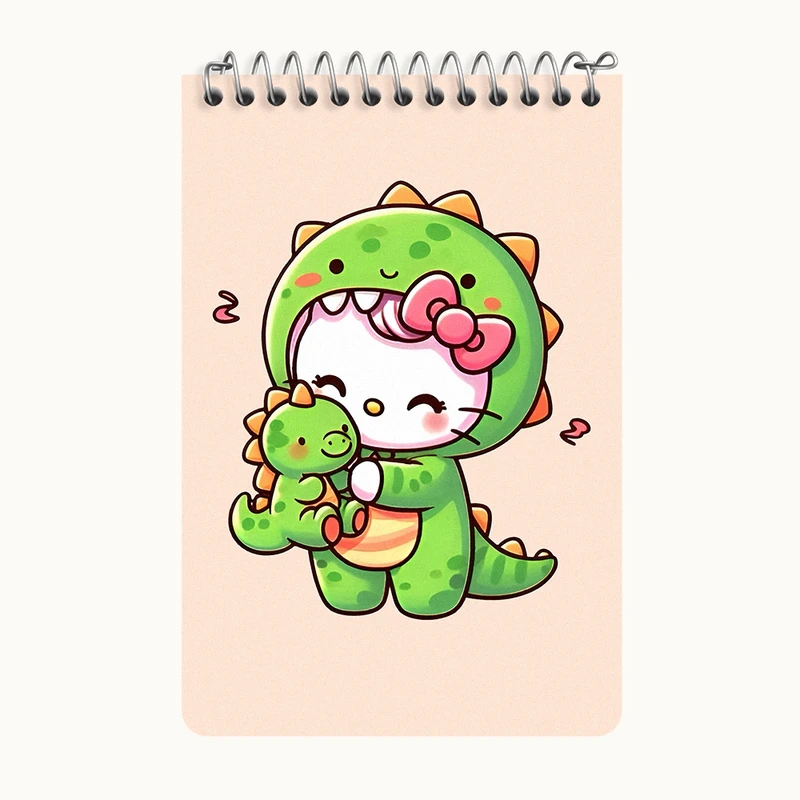 دفتر یادداشت 50 برگ خندالو طرح هلو کیتی (Hello Kitty) کد F7582