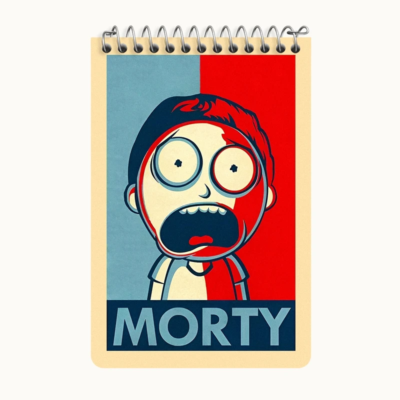 دفتر یادداشت 50 برگ خندالو طرح مورتی (morty) کد F6488