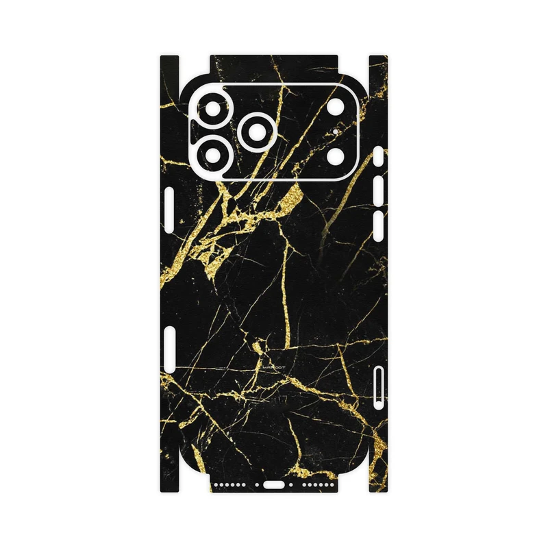 برچسب پوششی ماهوت مدل Graphite_Gold_Marble-FullSkin مناسب برای گوشی موبایل اپل iPhone 17 Pro Max