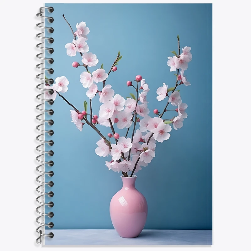 دفتر لغت 50 برگ خندالو طرح شکوفه بهاری کد F11186