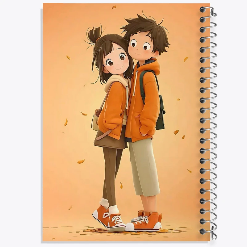 دفتر مشق 100 برگ خندالو طرح عاشقانه (Lovely) کد N8388