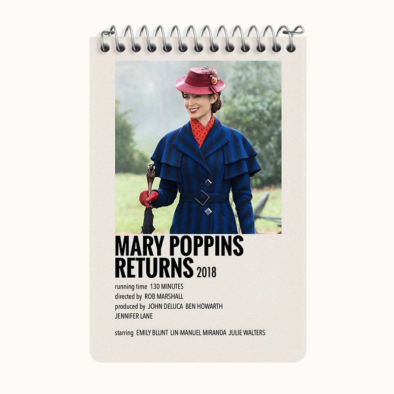دفتر یادداشت 50 برگ خندالو طرح بازگشت مری پاپینز (Mary Poppins Returns) کد F13276