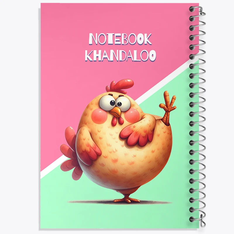 دفتر مشق 50 برگ خندالو طرح مرغ بامزه کد N7196