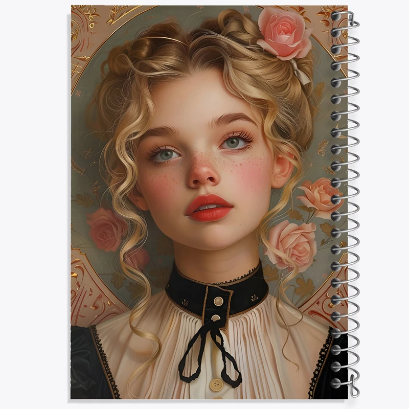 دفتر مشق 50 برگ خندالو طرح دخترانه کد F4996