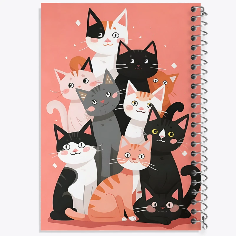 دفتر مشق 50 برگ خندالو طرح گربه های بامزه کد N6927