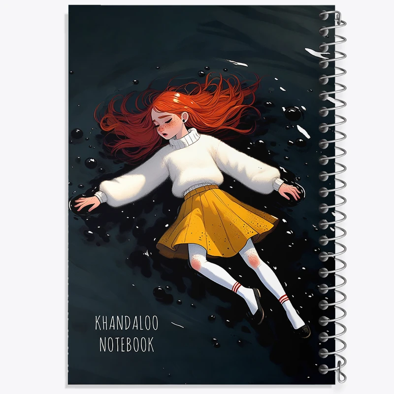 دفتر مشق 100 برگ خندالو طرح دخترانه فانتزی کد N8825