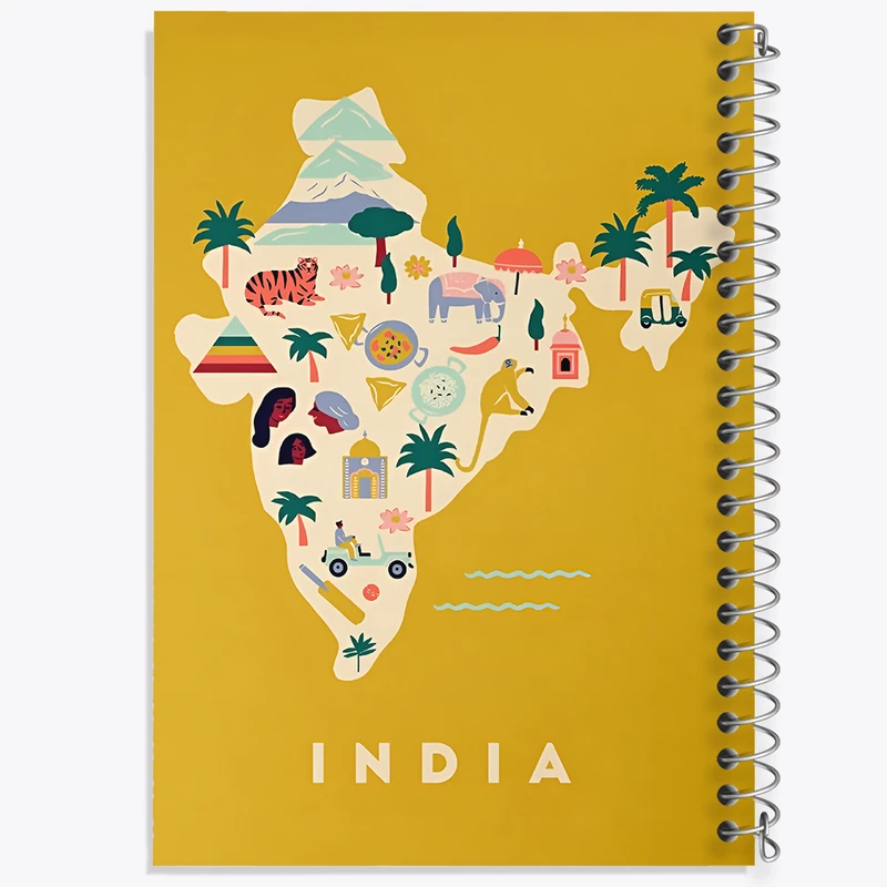 دفتر مشق 100 برگ خندالو طرح هند (India) کد F14362