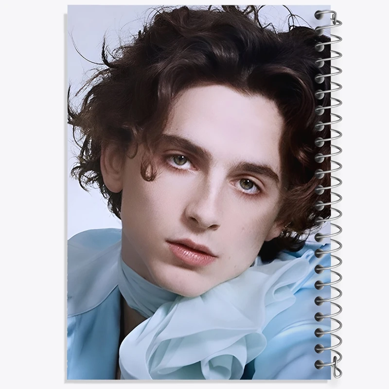 دفتر ژورنال نویسی 50 برگ خندالو مدل نقطه ای طرح تیموتی شالامی (Timothée Chalamet) کد F10245