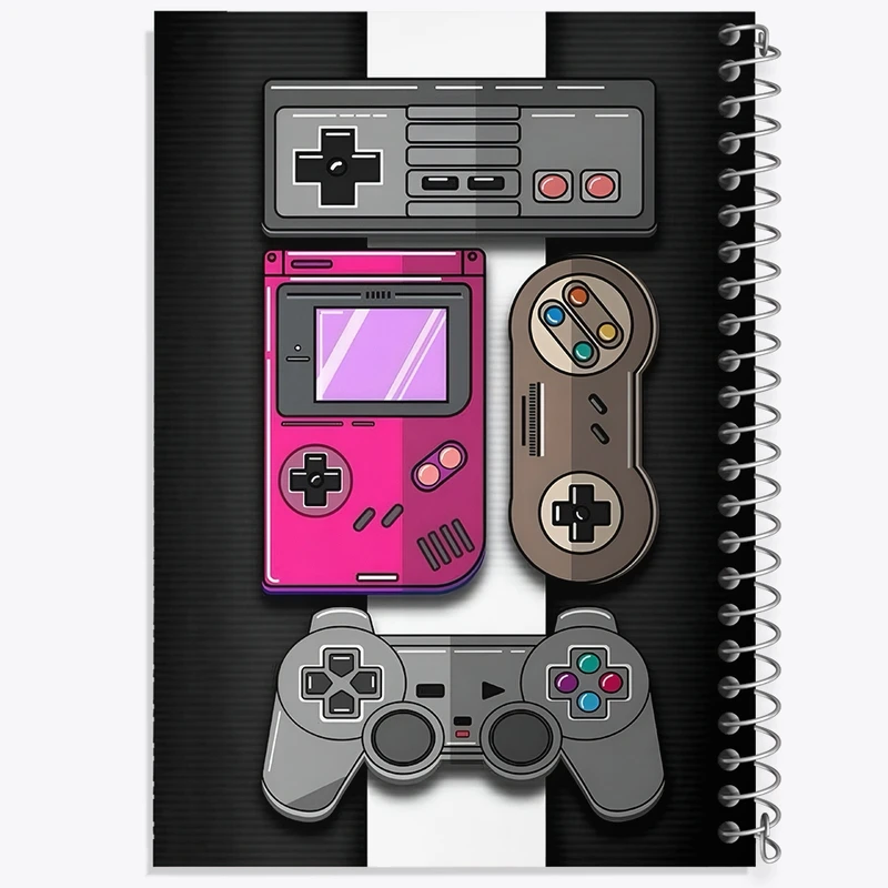 دفتر شطرنجی 50 برگ خندالو طرح گیمر (Gamer) کد F4926